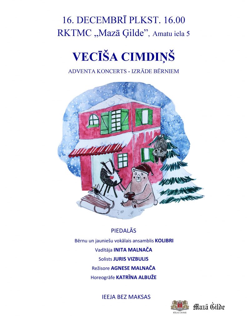 Adventa koncerts – izrāde bērniem “Vecīša cimdiņš”